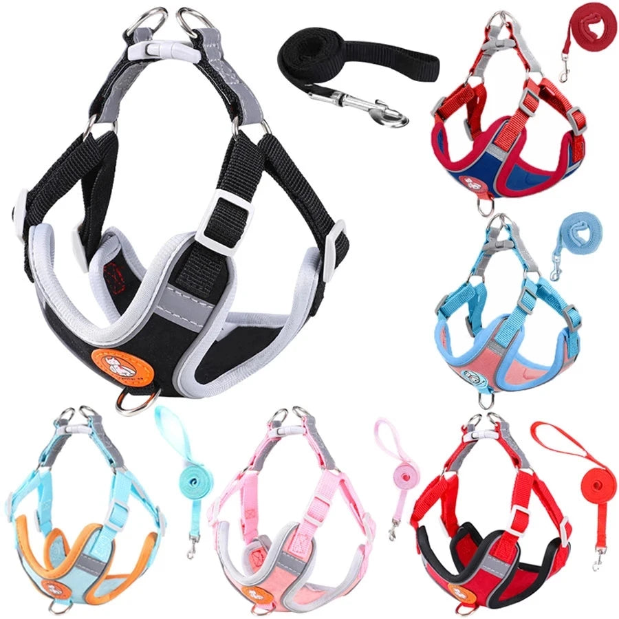 Reflective No-Pull Dog Harness Set