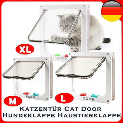 4-Way Security Lock Pet Door for Dogs & Cats AliExpress