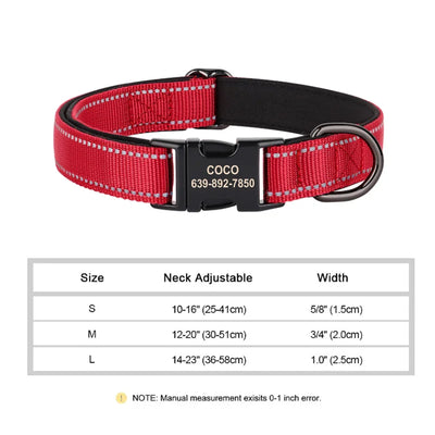 Personalized Reflective Dog Collar