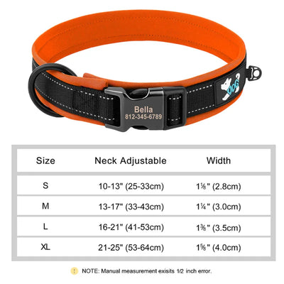 Personalized Reflective Dog Collar