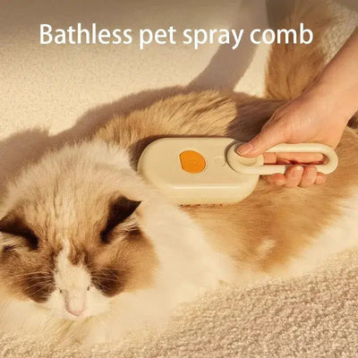 Pet Steam Spray Grooming Brush