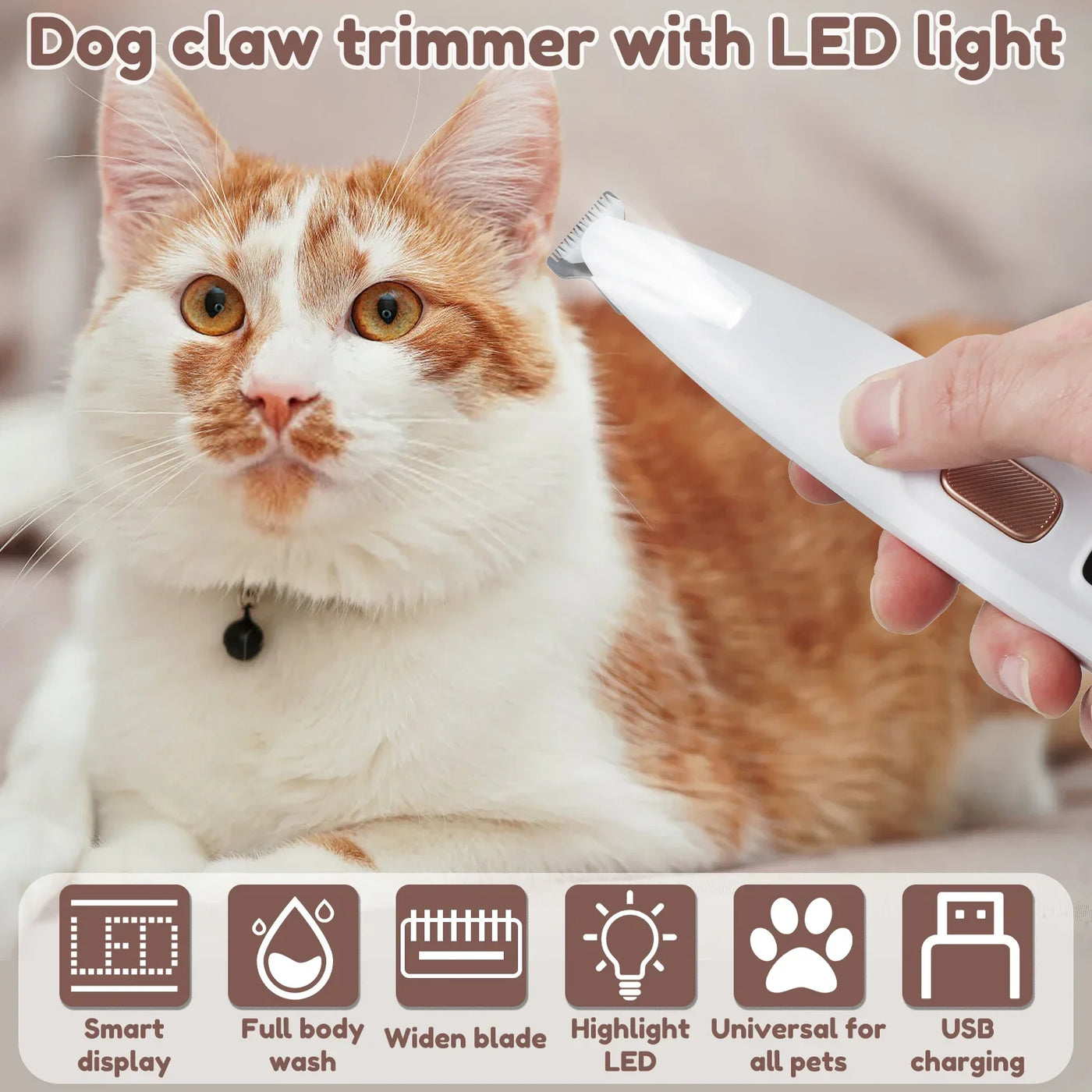 LED Dog Paw Trimmer – Waterproof & Easy Grooming AliExpress