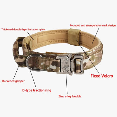 Durable Tactical Dog Collar with Metal Buckle for Outdoors AliExpress