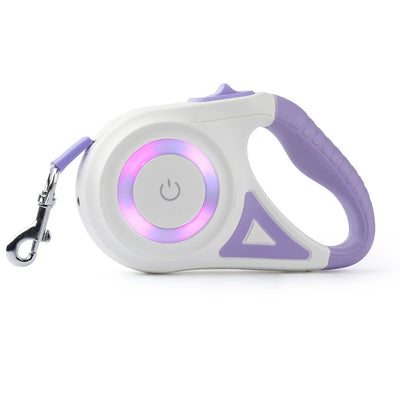 5M Retractable Dog Leash with LED