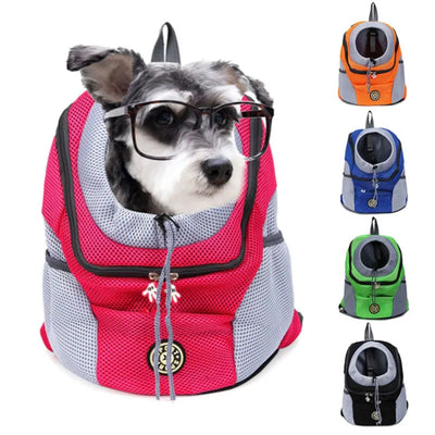 Double Shoulder Pet Travel Backpack with Mesh Design AliExpress