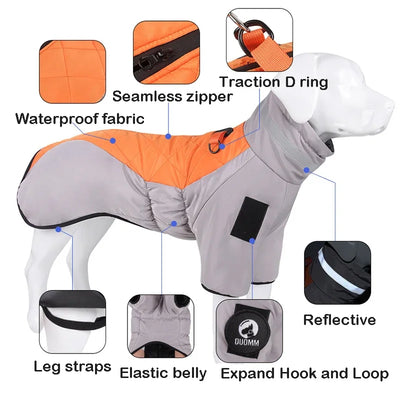 Waterproof Winter Jacket for Large Dogs AliExpress