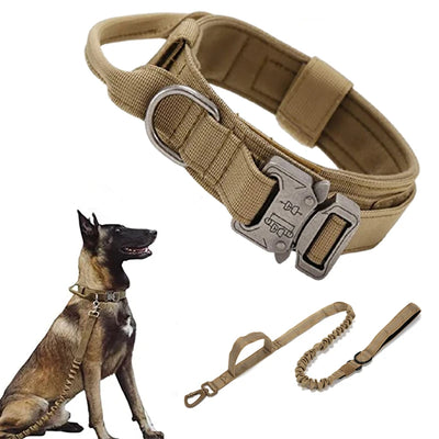 Tactical Dog Collar Leash Set