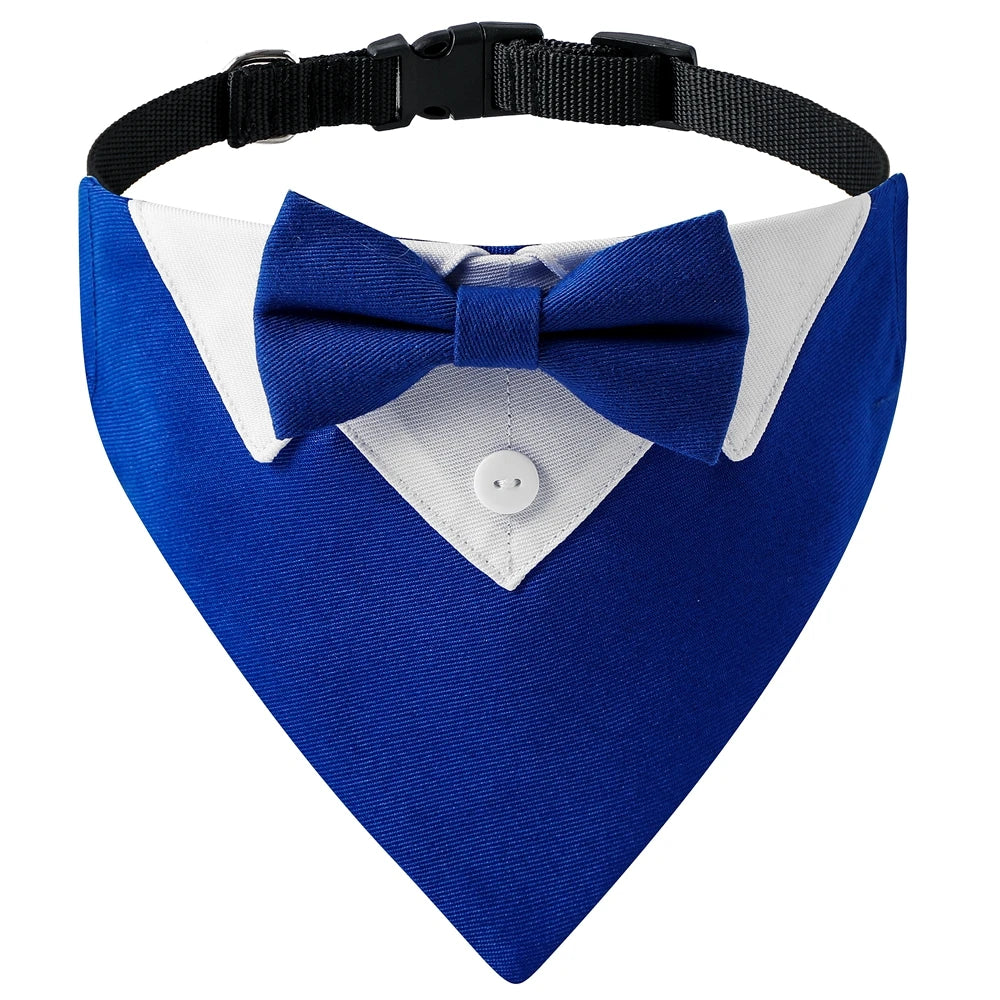 Tuxedo Bow Tie Dog Collar