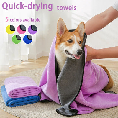 Quick-Dry Soft Pet Towel