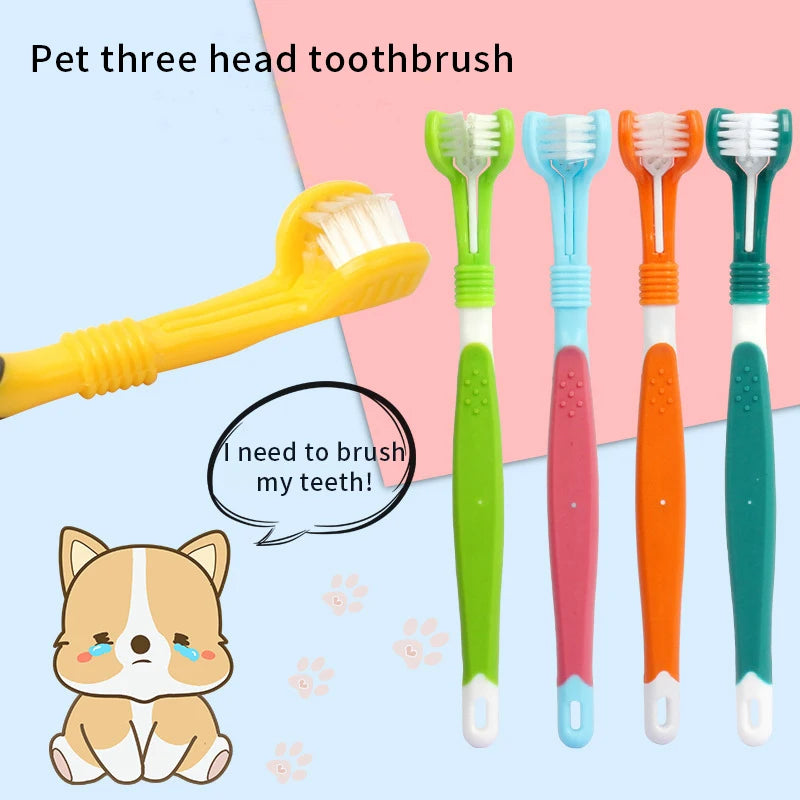 Three-Sided Pet Toothbrush for Effective Teeth Cleaning AliExpress