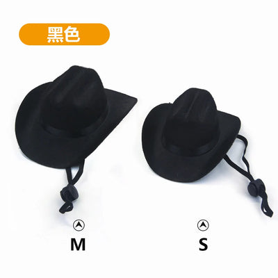 British Pet Dog Hat Star Cowboy Hat Pet Supplies Adjustable Dog Costume Top Hat Headwear Dogs Caps Pet Sun Hats for Cats Poochi Paws