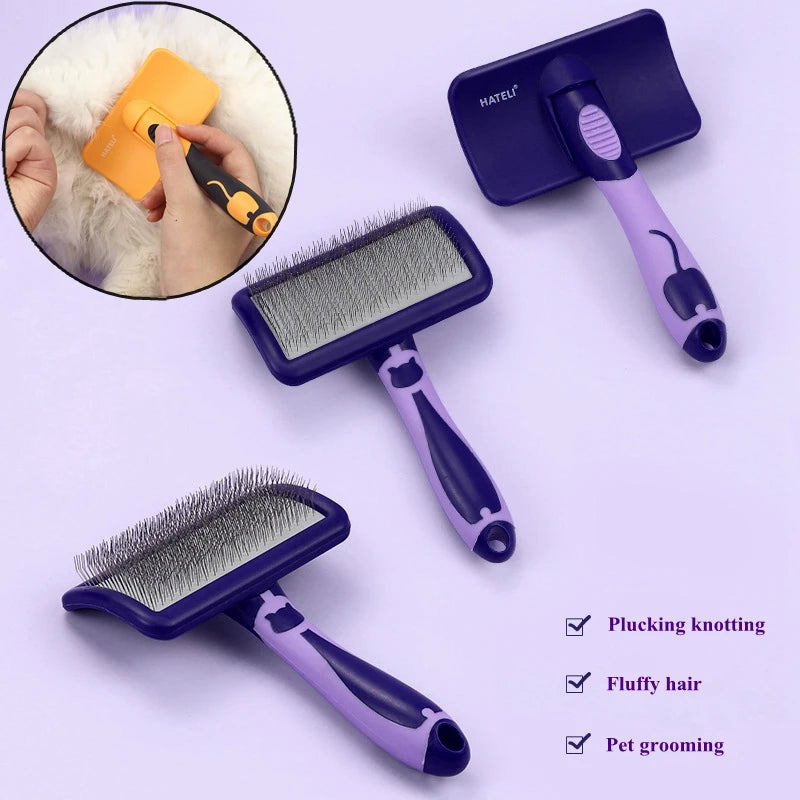 Stainless Steel Dog Brush for Grooming and Massage AliExpress