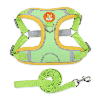 Adjustable Reflective Dog Harness Set