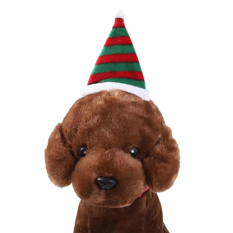 Pet Cat Dog Christmas Hat Cap Puppy Dog Accessories for Small Dogs Dog Costume Dog Hats for Cats Dog Costumes Pet Supplies Poochi Paws