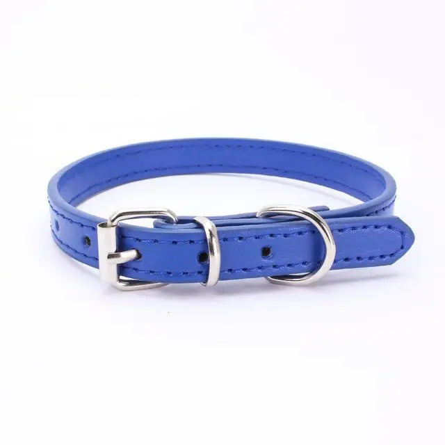 Adjustable Leather Dog Collar