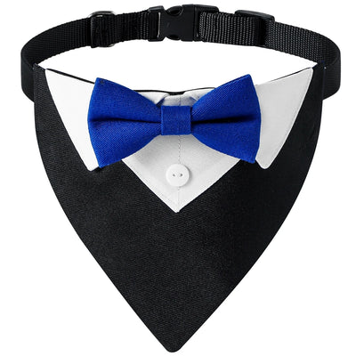 Tuxedo Bow Tie Dog Collar