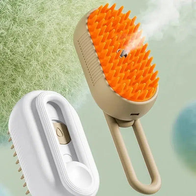 Pet Steam Spray Grooming Brush