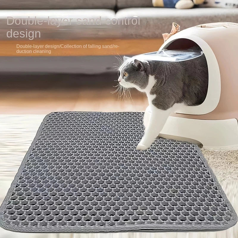 Double Layer Waterproof Cat Litter Trap Mat AliExpress