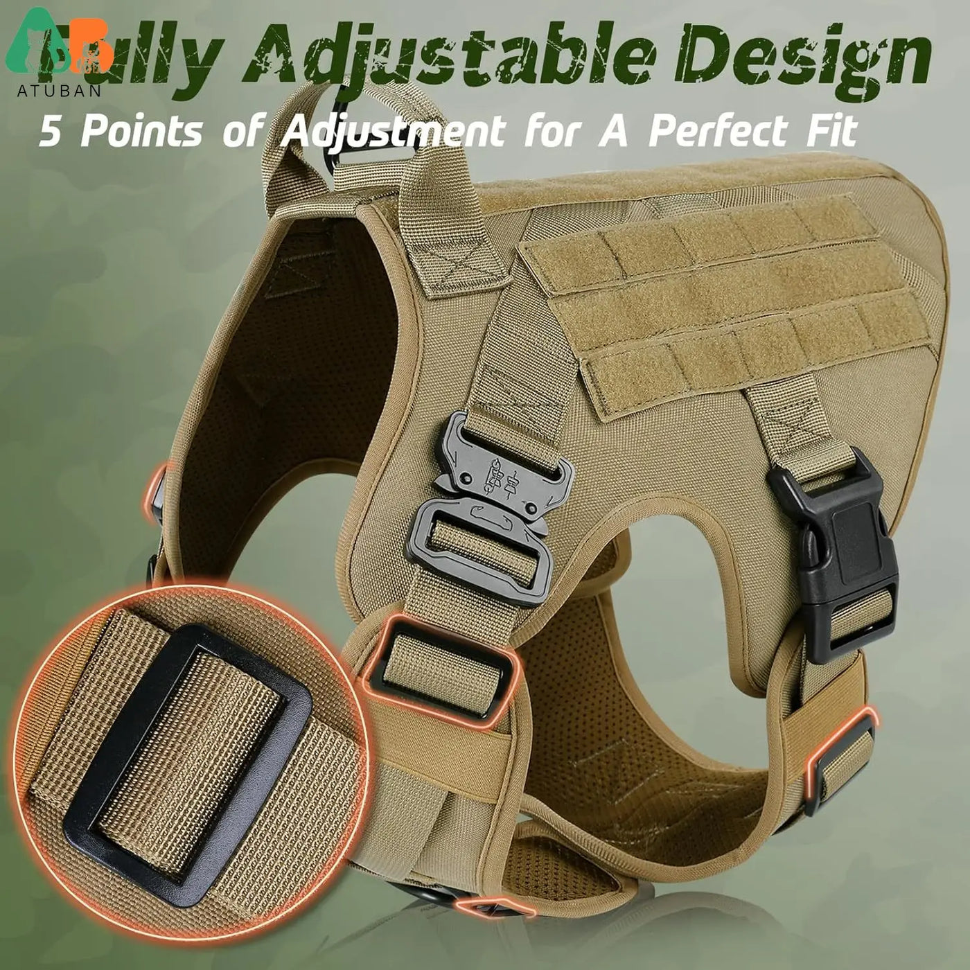 Tactical Dog Training Harness