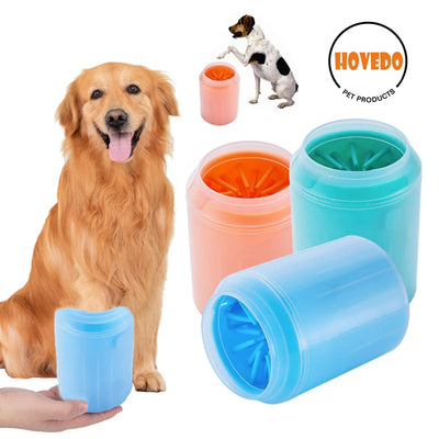 Portable Dog Paw Cleaner with Soft Silicone Brush AliExpress