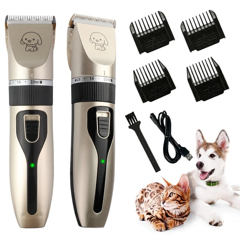 Silent Pet Hair Clipper Set