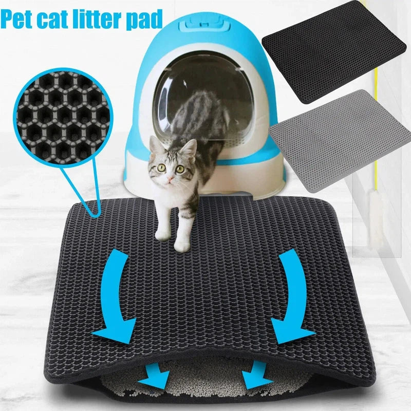 Double Layer Non-Slip Cat Litter Mat AliExpress