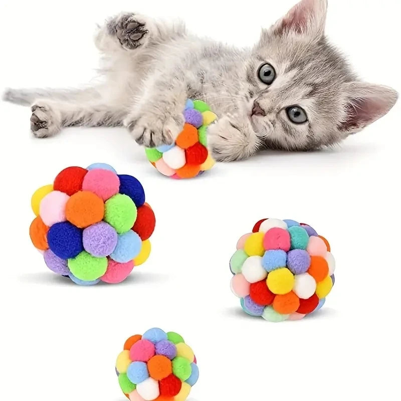 Cat Plush Bell Ball Toys Set AliExpress