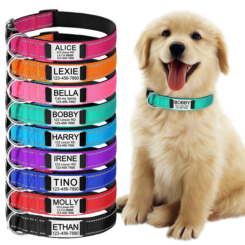 Personalized Reflective Dog Collar