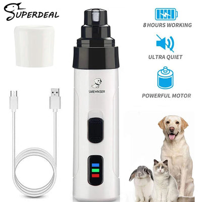 Quiet, Rechargeable Dog Nail Grinder with USB Charging AliExpress