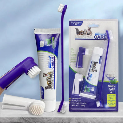 Complete Toothbrush and Toothpaste Set for Dogs & Cats AliExpress