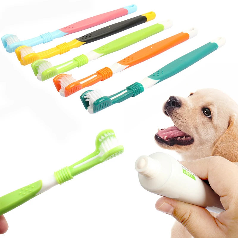 Three-Sided Pet Toothbrush for Effective Teeth Cleaning AliExpress