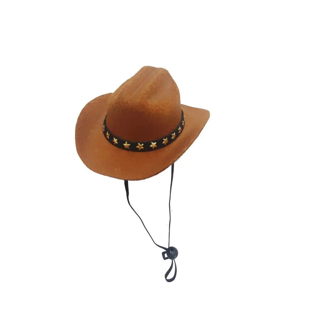 Adjustable Funny Pet Dog Hat Outdoor Summer Pet Accessories Dogs Cats Headwear Cowboy Hats Dog Cat Poochi Paws