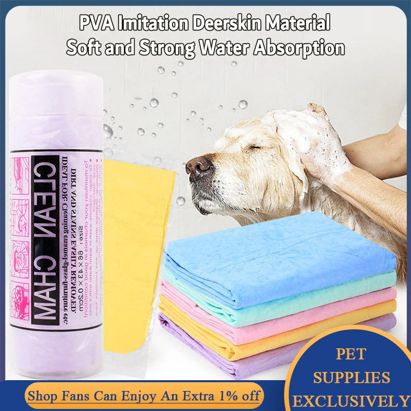 Quick-Dry Pet Bathrobe Towel