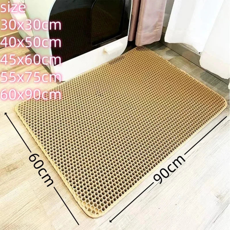 Large Waterproof Double-Layer Cat Litter Mat AliExpress