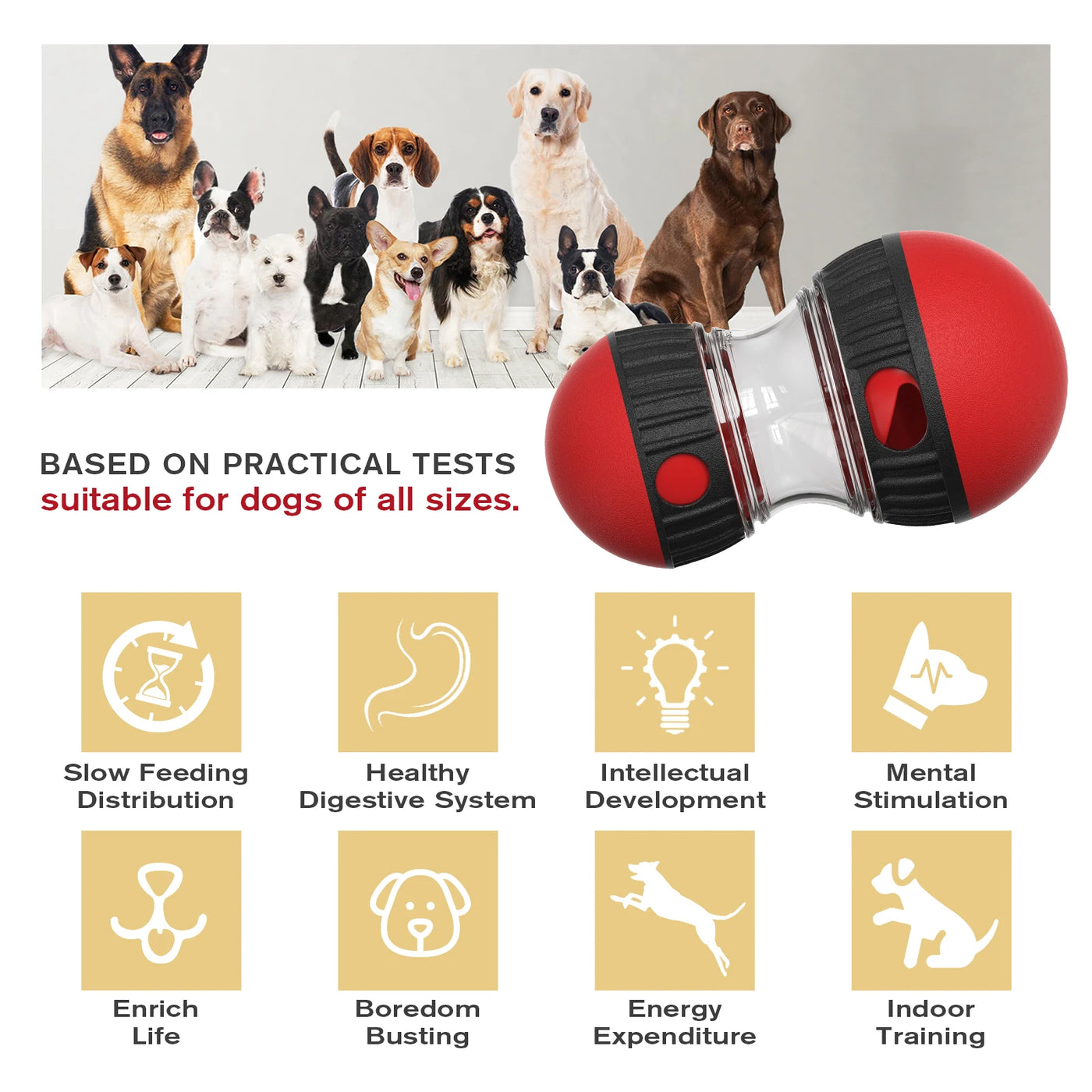 Interactive IQ Ball for Small and Medium Dogs AliExpress