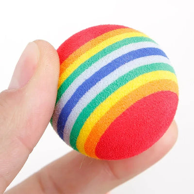 Rainbow Interactive Cat and Dog Chewing Rattle Ball AliExpress