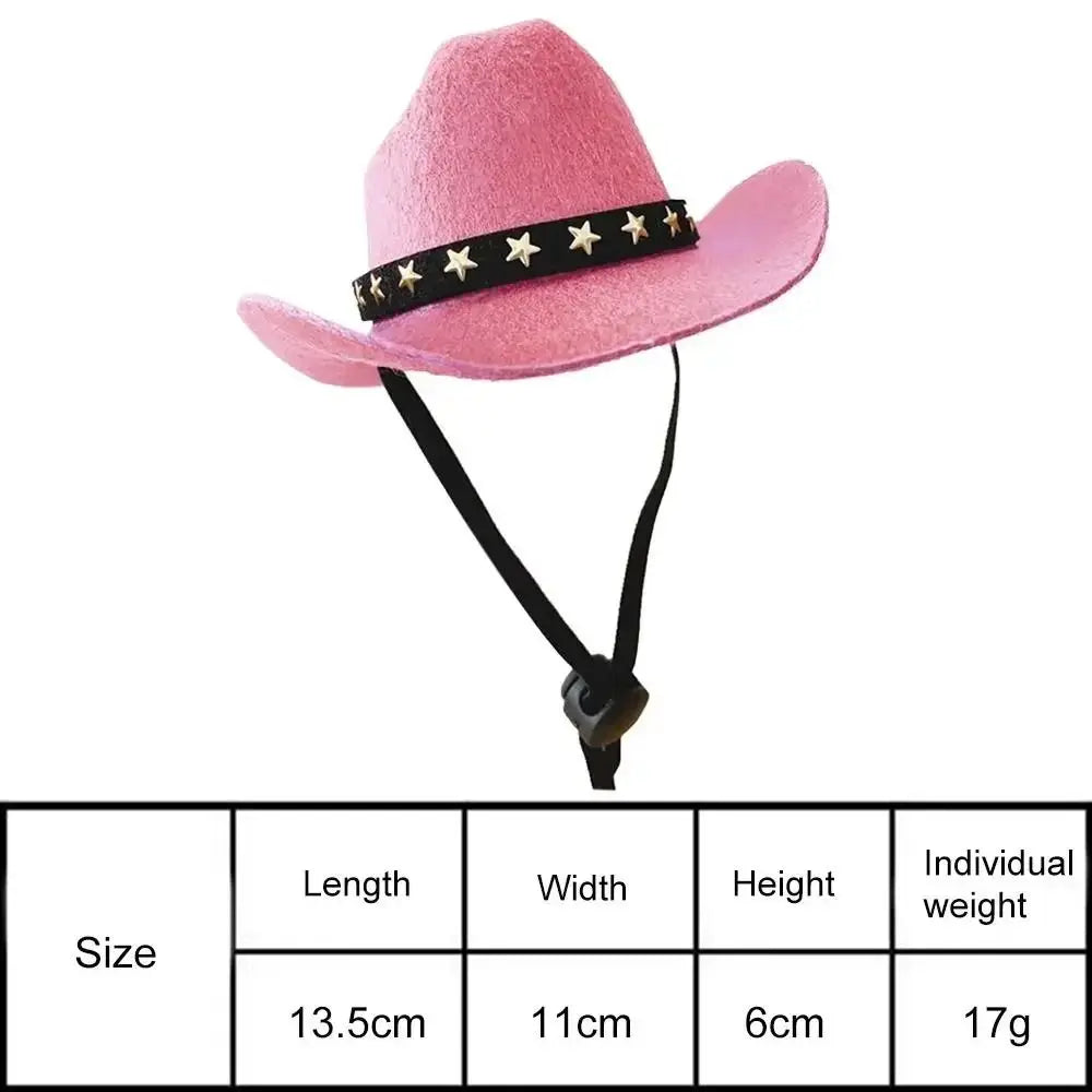 Adjustable Funny Pet Dog Hat Outdoor Summer Pet Accessories Dogs Cats Headwear Cowboy Hats Dog Cat Poochi Paws