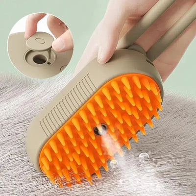 Pet Steam Spray Grooming Brush