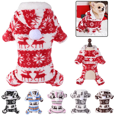 Cozy Christmas Jumpsuit for Small Dogs & Cats AliExpress