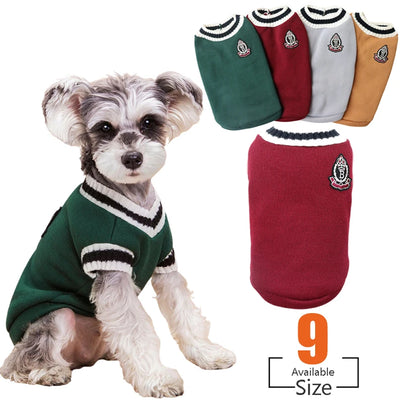 College Style Dog Sweater, XS-5XL for Small to Large Dogs AliExpress