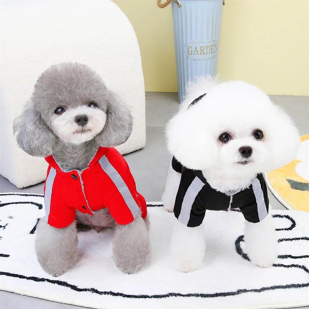 Thick Warm Winter Dog Jumpsuit with Waterproof Hoodie AliExpress