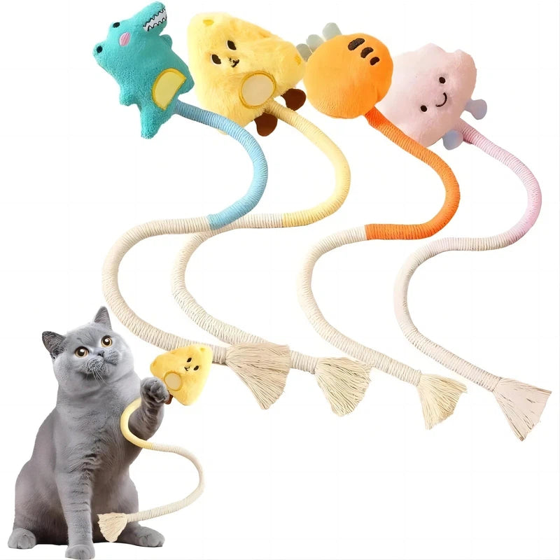 Bite-Resistant Cotton Rope Cat Scratcher Toy AliExpress