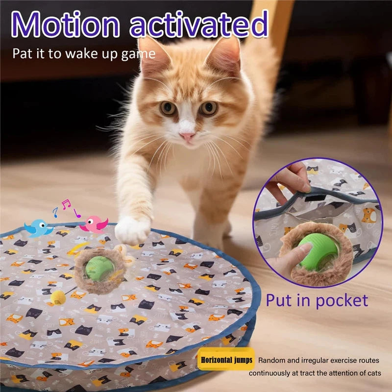 Motion-Activated Interactive Cat Toy Ball AliExpress