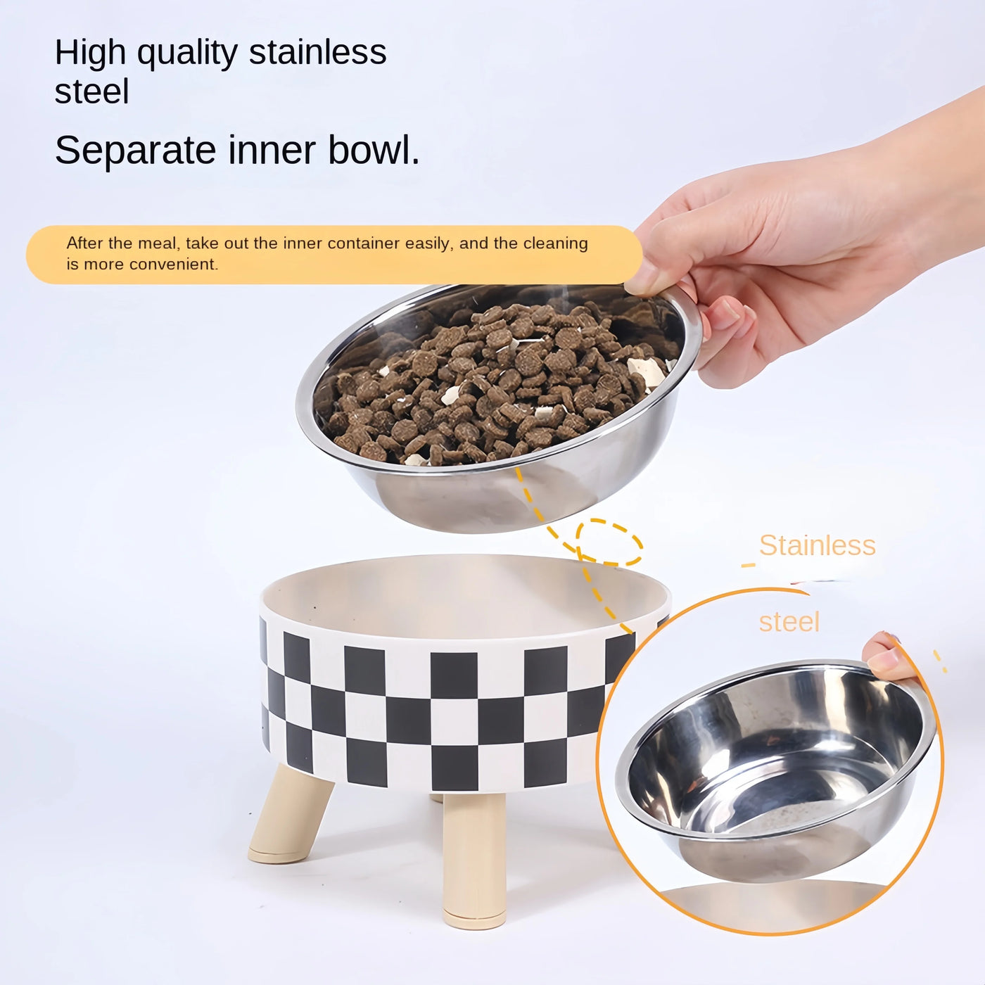 Anti-Choking Elevated Cat Feeder Bowl with Stand AliExpress