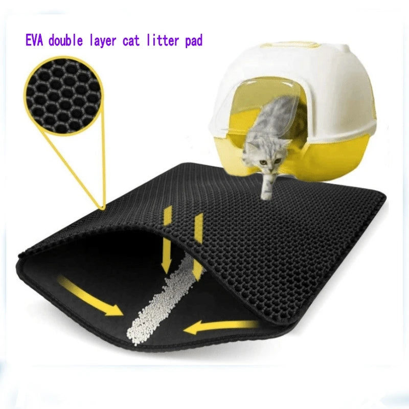 Double Layer Non-Slip Waterproof Cat Litter Mat AliExpress