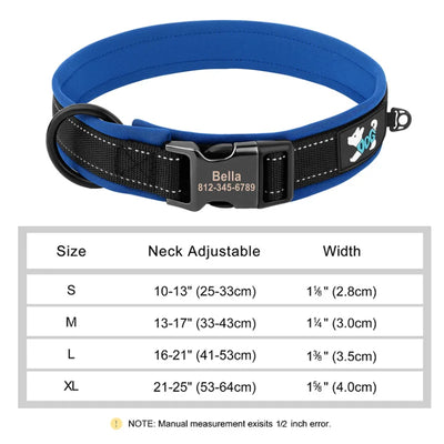 Personalized Reflective Dog Collar