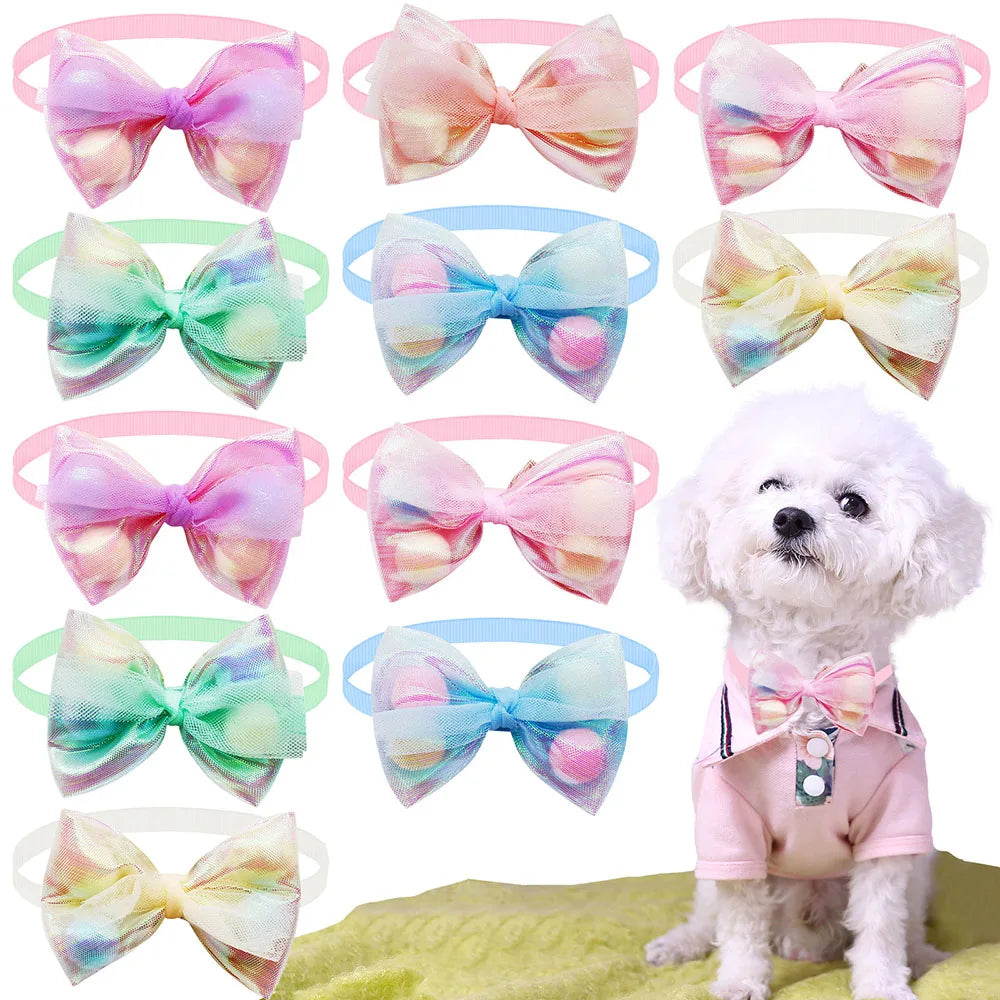 Lace Dog Bow Tie Set - 50 pcs set