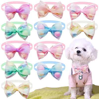 Lace Dog Bow Tie Set - 50 pcs set