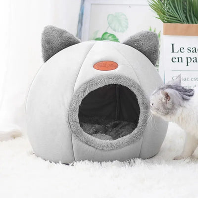 Cute Cat Head Shape Warm House for Cats AliExpress