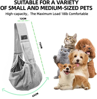 Cozy Cotton Pet Sling Bag